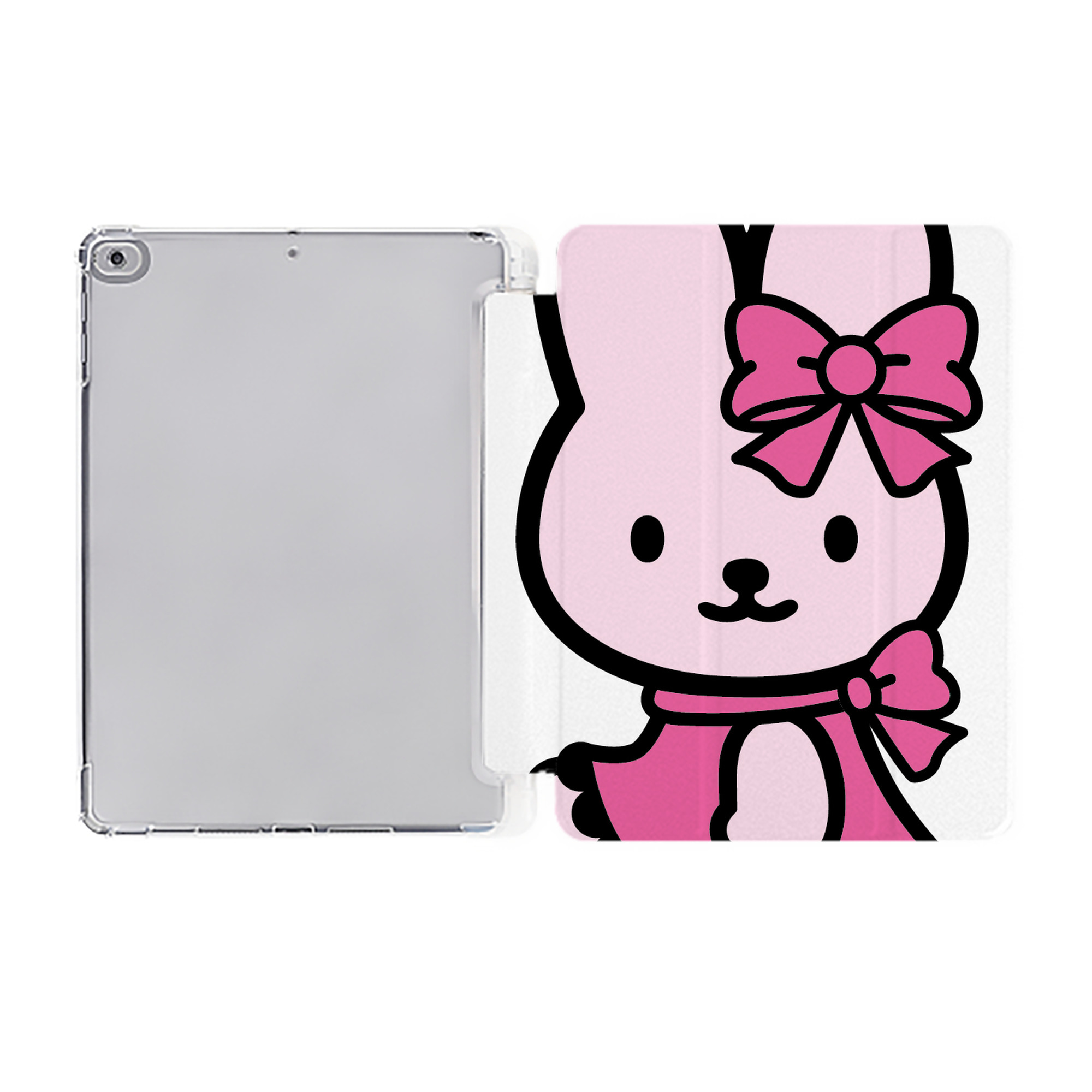 （画像用） Hello Kitty ハローキティ IPad ケース ペン収納付き 三つ折りスタンド PUレザー×シリコン 対応機種9.5/10.5/10.9インチ